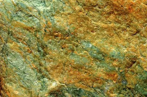 Rough surface of natural listvenite Stock Photos
