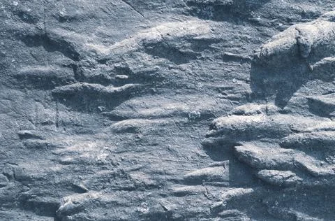 Rough surface old wall, fine granite stone mixed with biton mortar, textured  Stock Photos