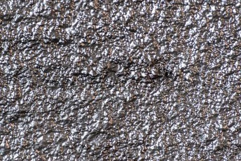 Rough surface sprayed with silver paint Stock Photos
