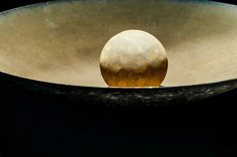 Rough surface stone ball 写真素材