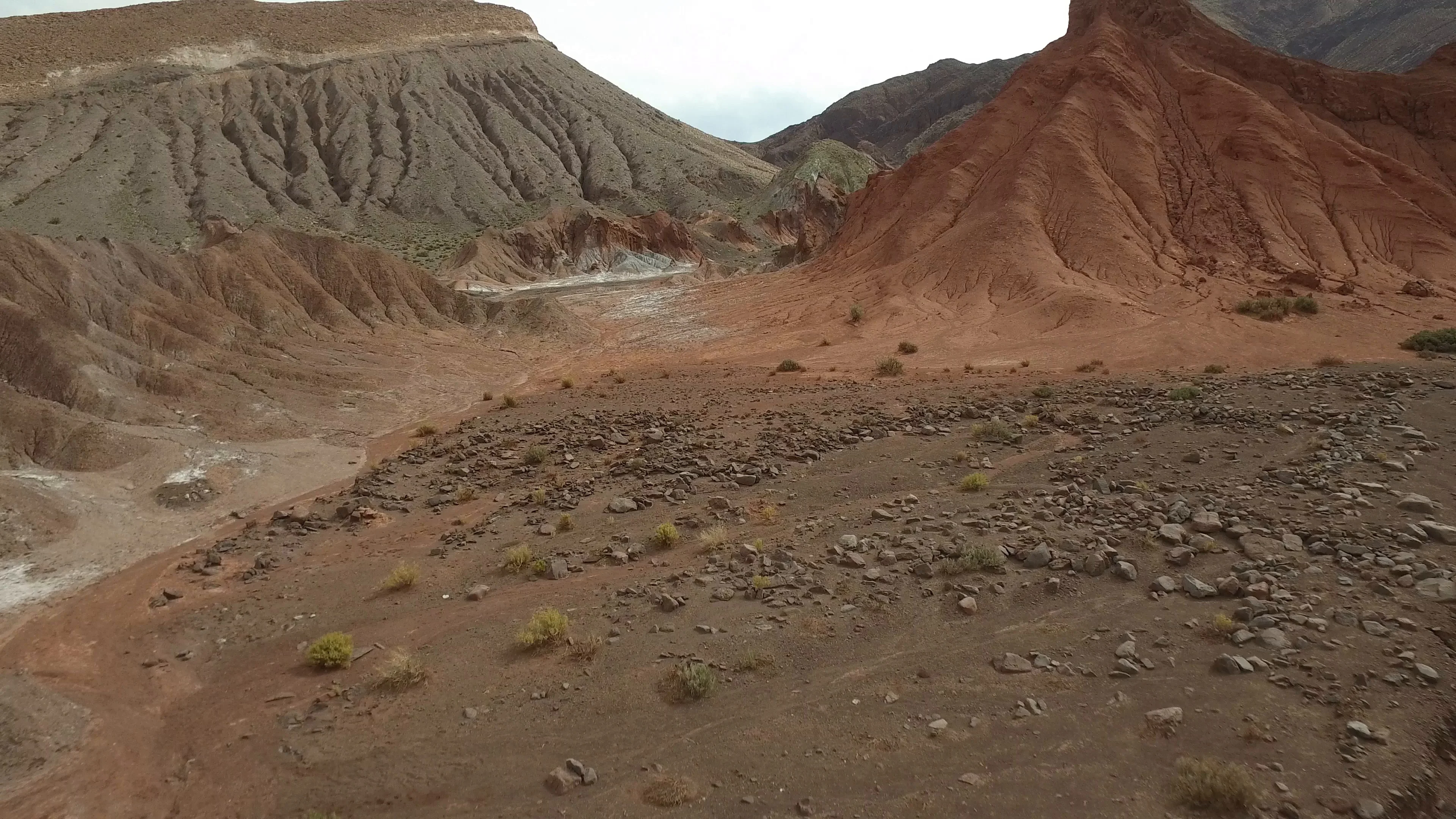 Rough terrain in Atacama Desert in Chile