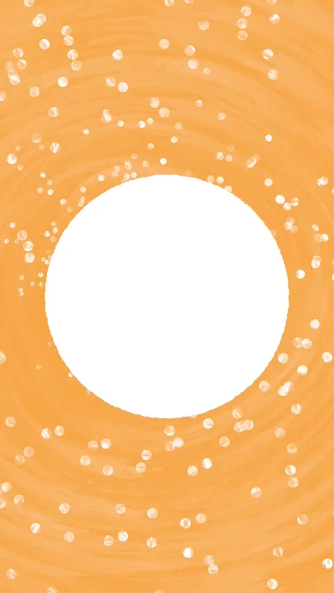 Rough Text Circle on Painted Sparkle Bubbles Hand-drawn Background Animatio Stock Footage 303918203