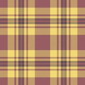 Rough textile seamless texture, femininity check fabric plaid. Popular tart.. 스톡 일러스트