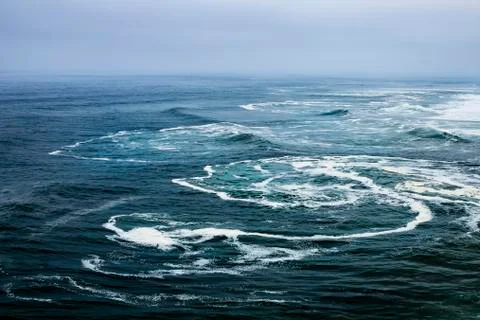 Rough tide on the Atlantic Ocean Stock Photos