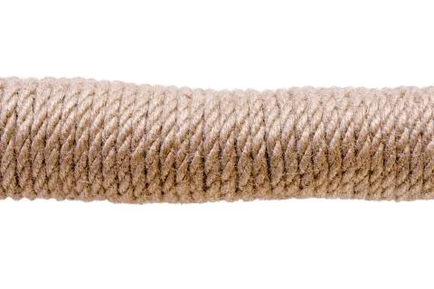 Rough twisted rope close up. Foto stock