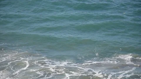 Rough water at beach Stock Footage 77716036