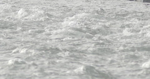 ROUGH WATER FLOWING RIVER Stock Footage 164810718