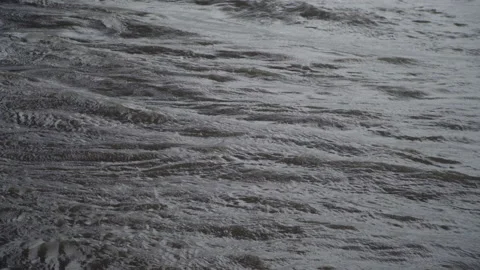 Rough Water in River Stock Footage 169772935