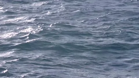 Rough water surface of blue sea Vídeo Stock 42259577