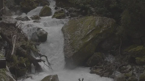 Rough Waterfall SLOW MOTION VLOG Stock-Footage 111120837