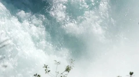 Rough waters of Huka Falls Stock Footage 44650079