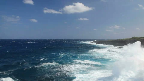 Rough Waves and Reefs Stock Footage 324918119