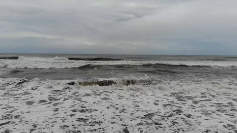 Rough waves approaching Stock Footage 127133117