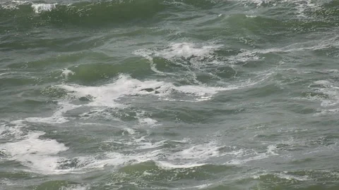 rough waves in deep blue ocean | Stock Video | Pond5
