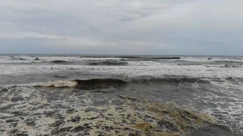 Rough waves Stock Footage 127133140