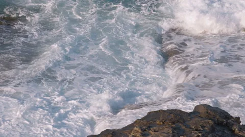 Rough Waves in Malta Stock Footage 65316731