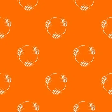 Rough wheat pattern vector orange イラスト素材