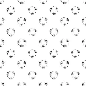 Rough wheat pattern vector seamless 스톡 일러스트
