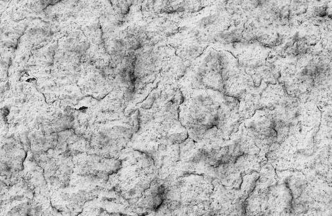 Rough white plaster wall texture background with uneven surface and subtle Stock Illustration