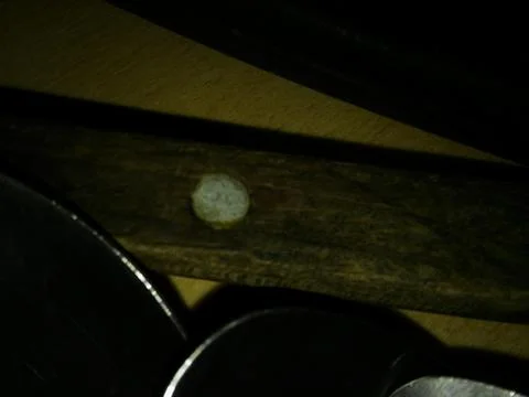 Rough wood background with different elements and dark illumination Stock Photos