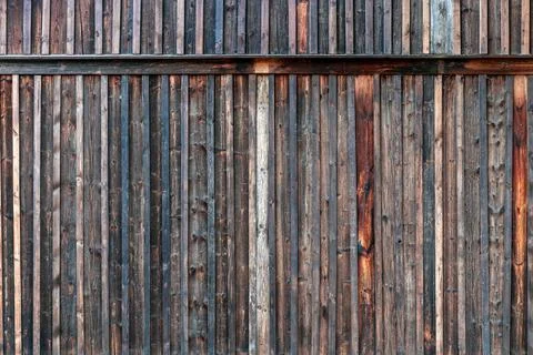 Rough wood barn wall. The texture of the formwork Stock Photos