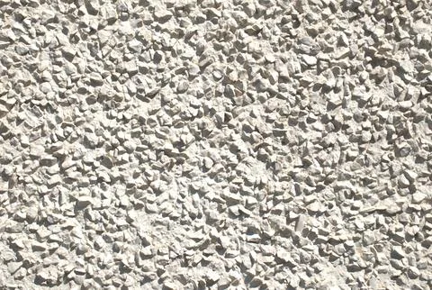 Roughcast Pebble Dash Wall Texture Background, Coarse Cement and Stone Finish Stock Photos