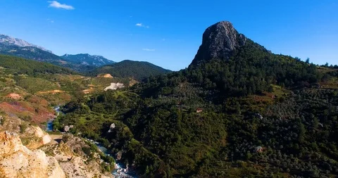 Roughness Landscape Aerial View Stock Footage 130080344