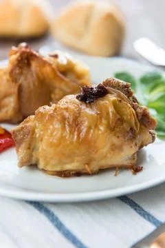 Roulade of poultry Stock Photos