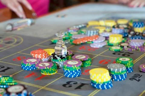 Roulette bet Stock Photos
