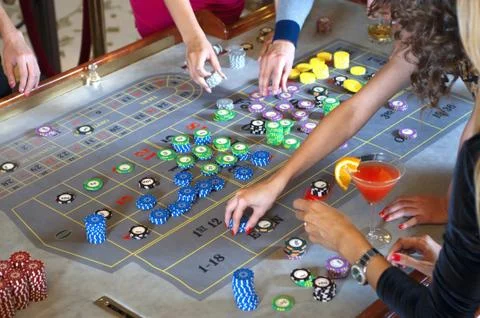 Roulette bet Stock Photos
