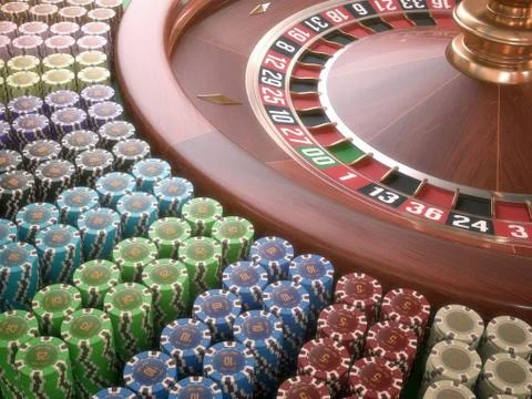 Roulette Chips Stock Illustration