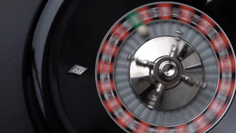 Roulette close up black bg number 0 Video stock 127761489