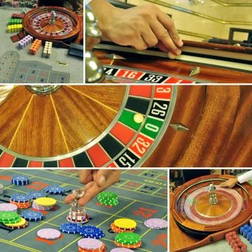 Roulette colage 写真素材