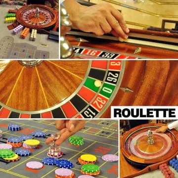 Roulette colage Stock Photos
