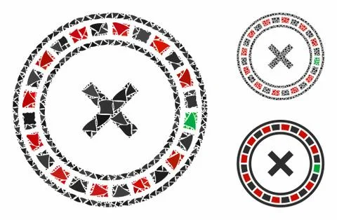 Roulette Composition Icon of Rugged Elements イラスト素材