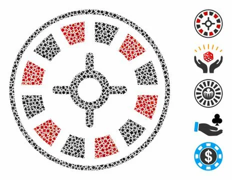 Roulette Composition Icon of Tuberous Elements イラスト素材