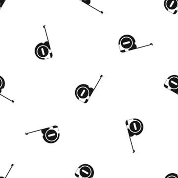 Roulette construction pattern seamless black 스톡 일러스트