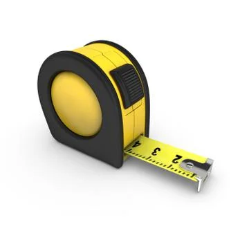Roulette construction tool isolated on white. Stock Illustration