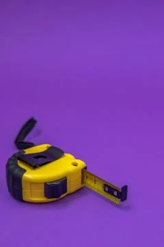Roulette construction yellow background Stock Photos