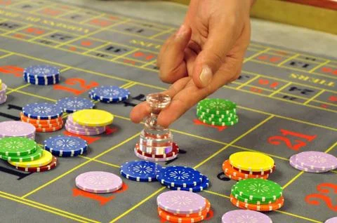 Roulette dealer Stock Photos