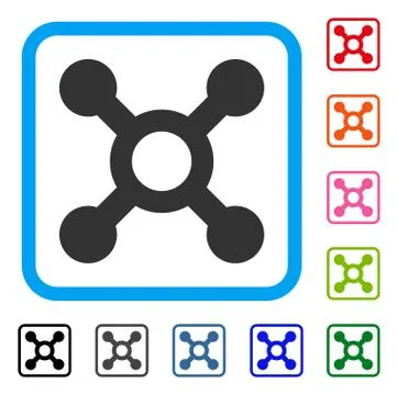 Roulette Framed Icon Illustrazione stock