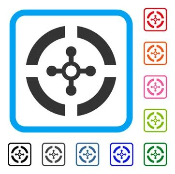 Roulette Framed Icon Stock Illustration