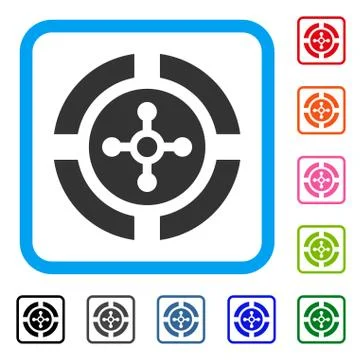 Roulette Framed Icon Stock Illustration