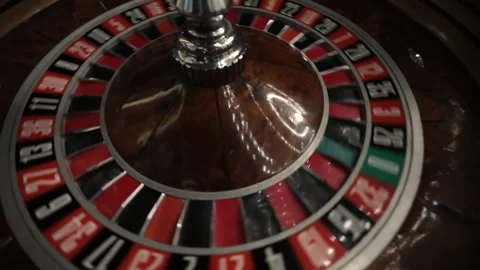 Roulette game, the croupier throws the ball Stock Footage 168944548