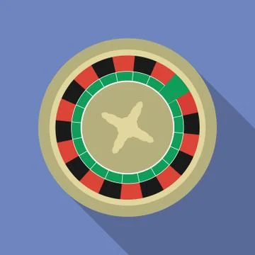 Roulette icon. Flat vector related icon Stock Illustration