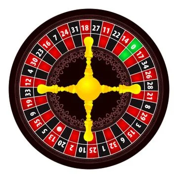 Roulette illustration Stock Illustration