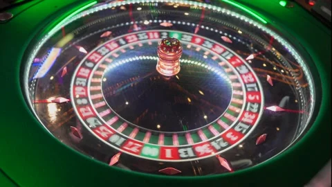 Roulette machine spinning Stock Footage 133617520