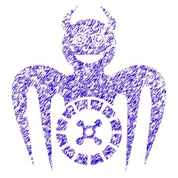 Roulette Mad Spectre Devil Icon Grunge Watermark 库存插图