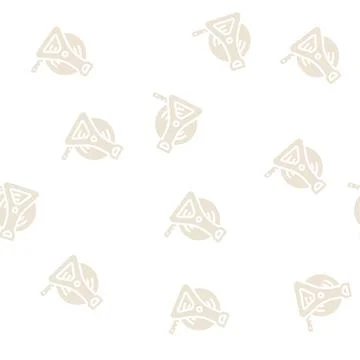 Roulette measuring equipment glyph vector seamless pattern 스톡 일러스트