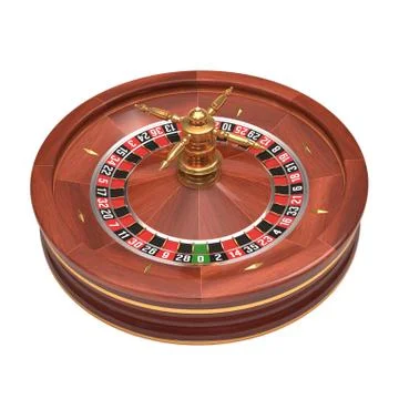 Roulette Over White Stock Illustration